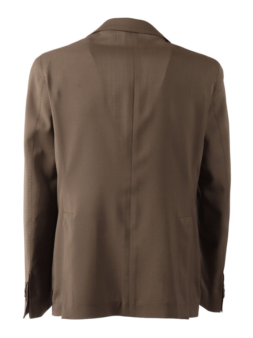 L.B.M. 1911 Brown Drop S Virgin Wool Jacket