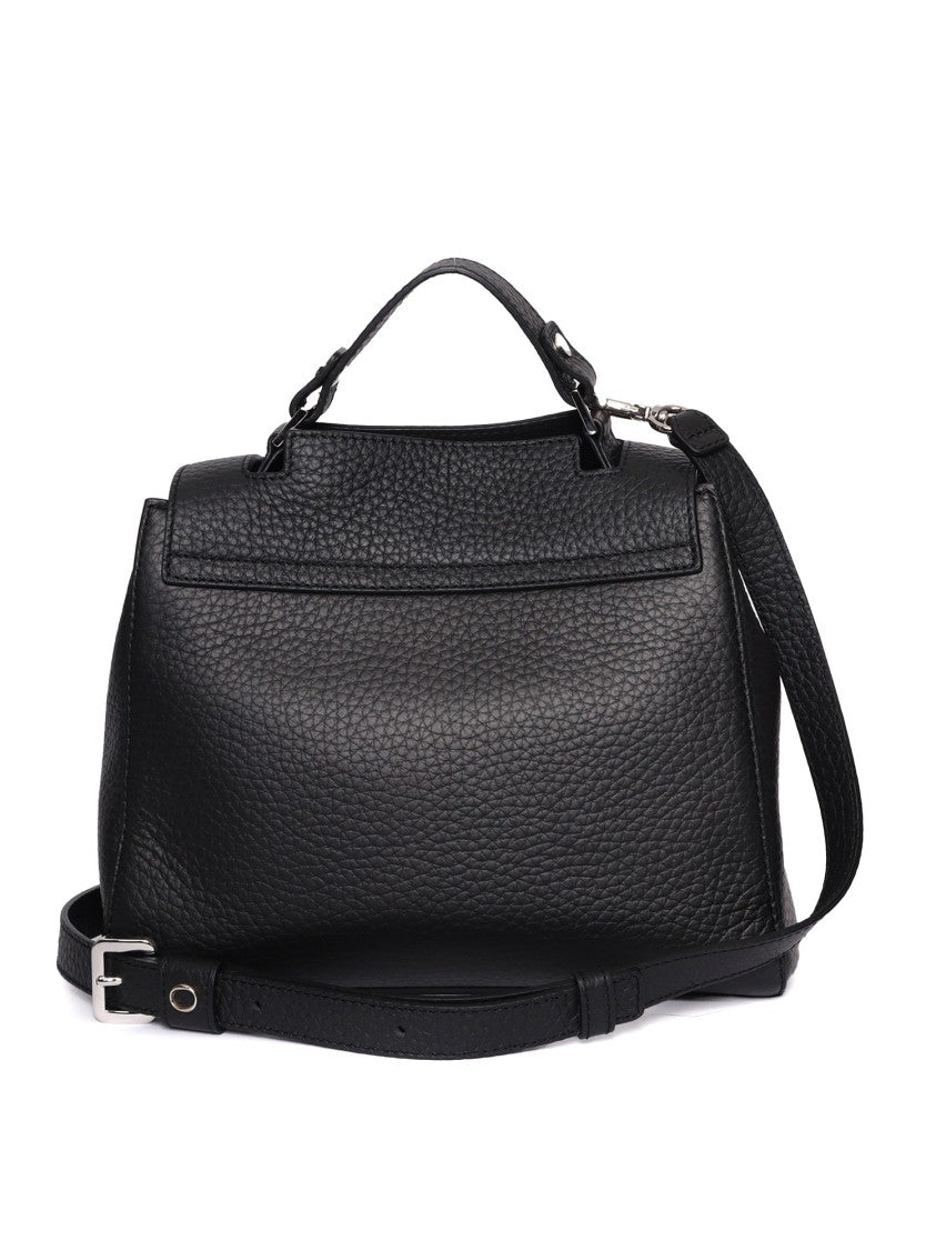 Claudio Orciani Structured Handheld Tote Bag In Smooth Calf Leather