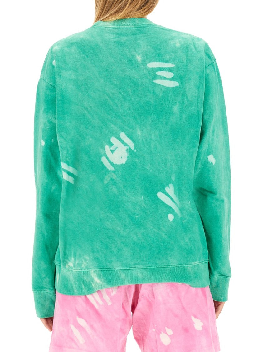 Sporty And Rich Relaxed Fit Tie-Dye Sweatshirt