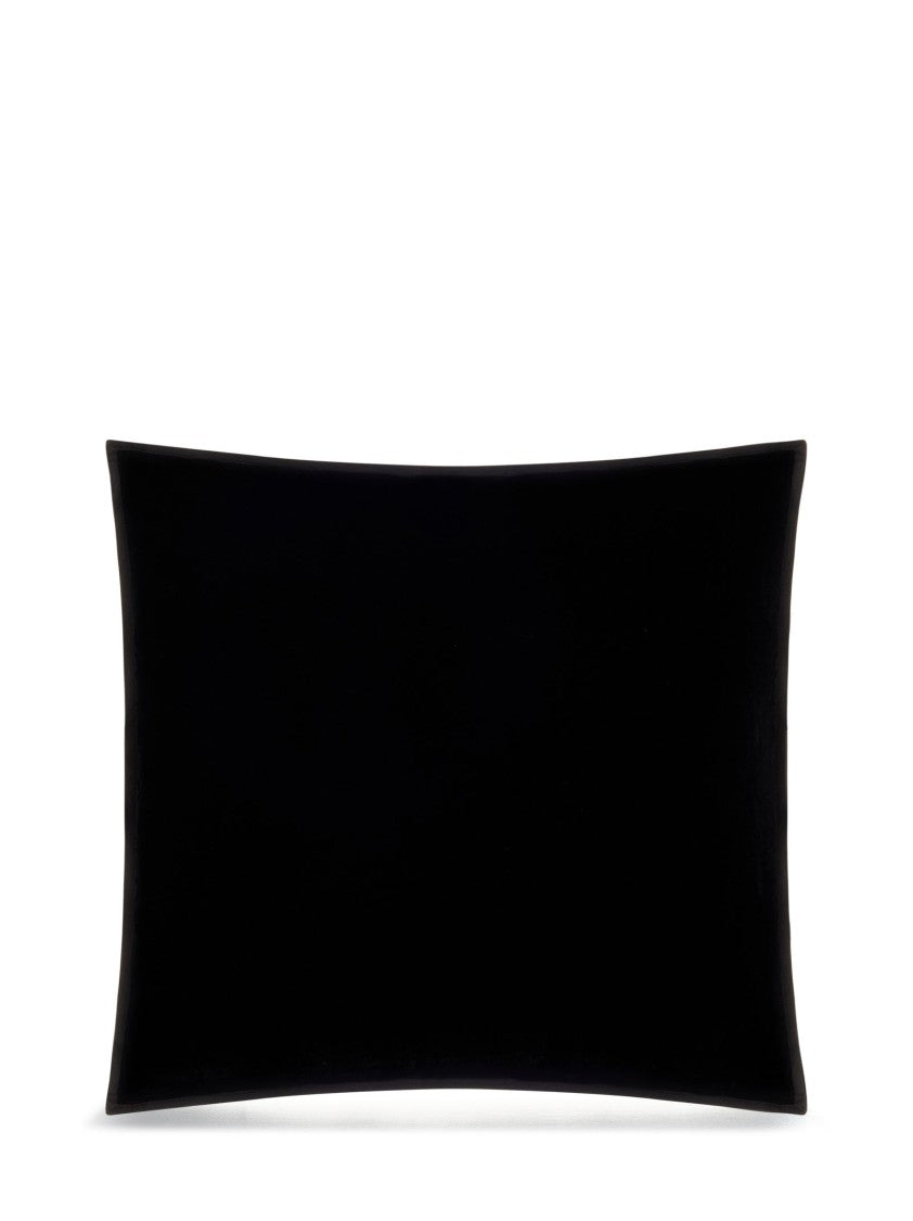Polo Ralph Lauren Plush Black Pillow With Gold-Tone Embroidery