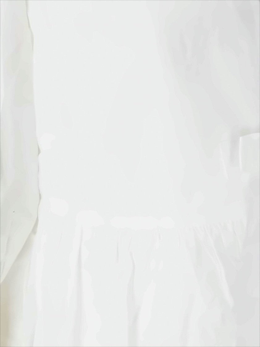 Ganni Crisp White Cotton Blouse