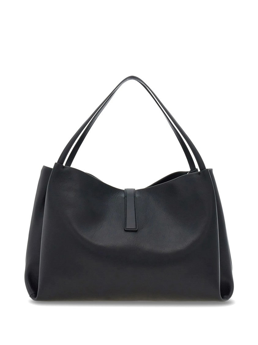 Salvatore Ferragamo Black Tote M Medium Structured Totes
