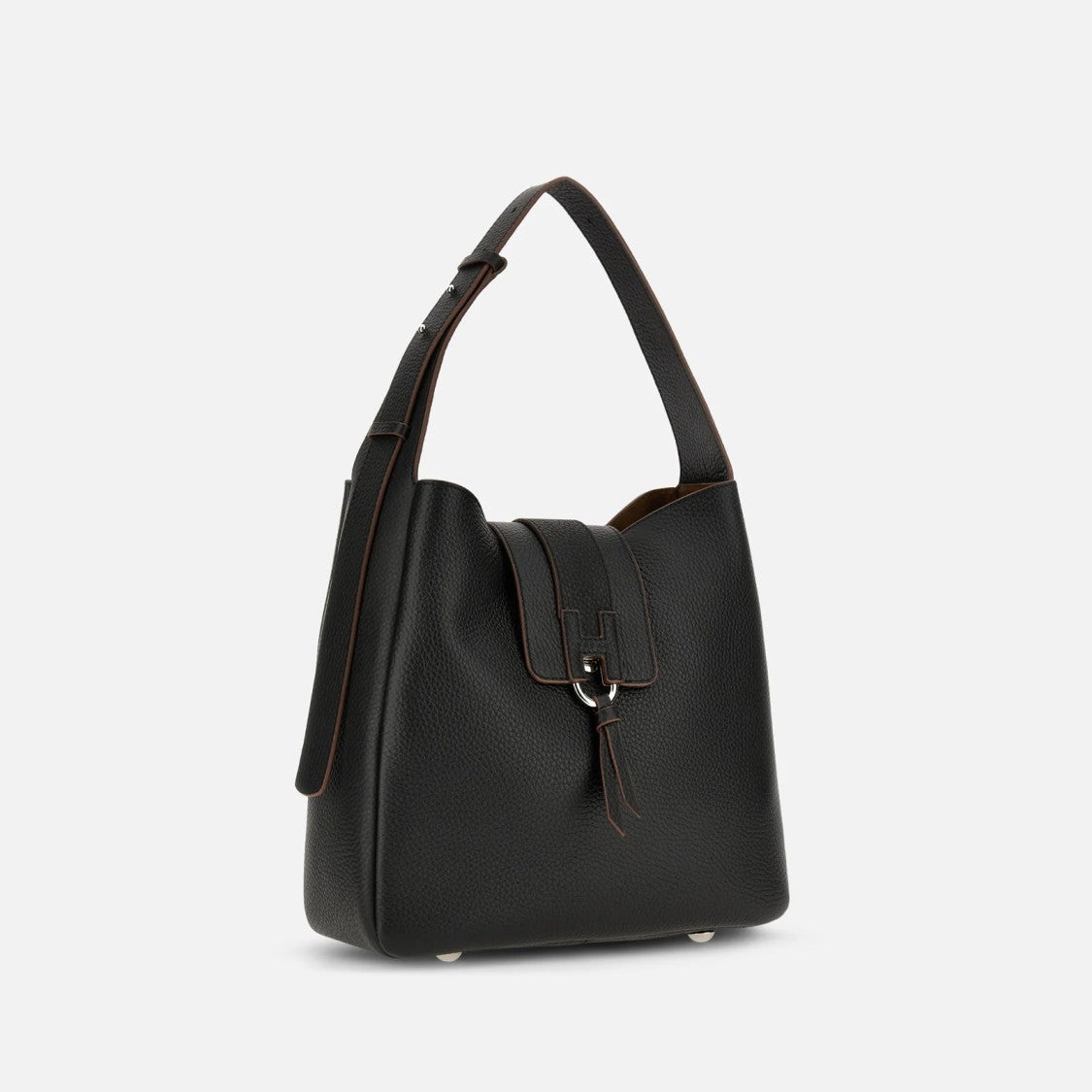 Hogan Black H01x Hobo Verticale Hobo Bag