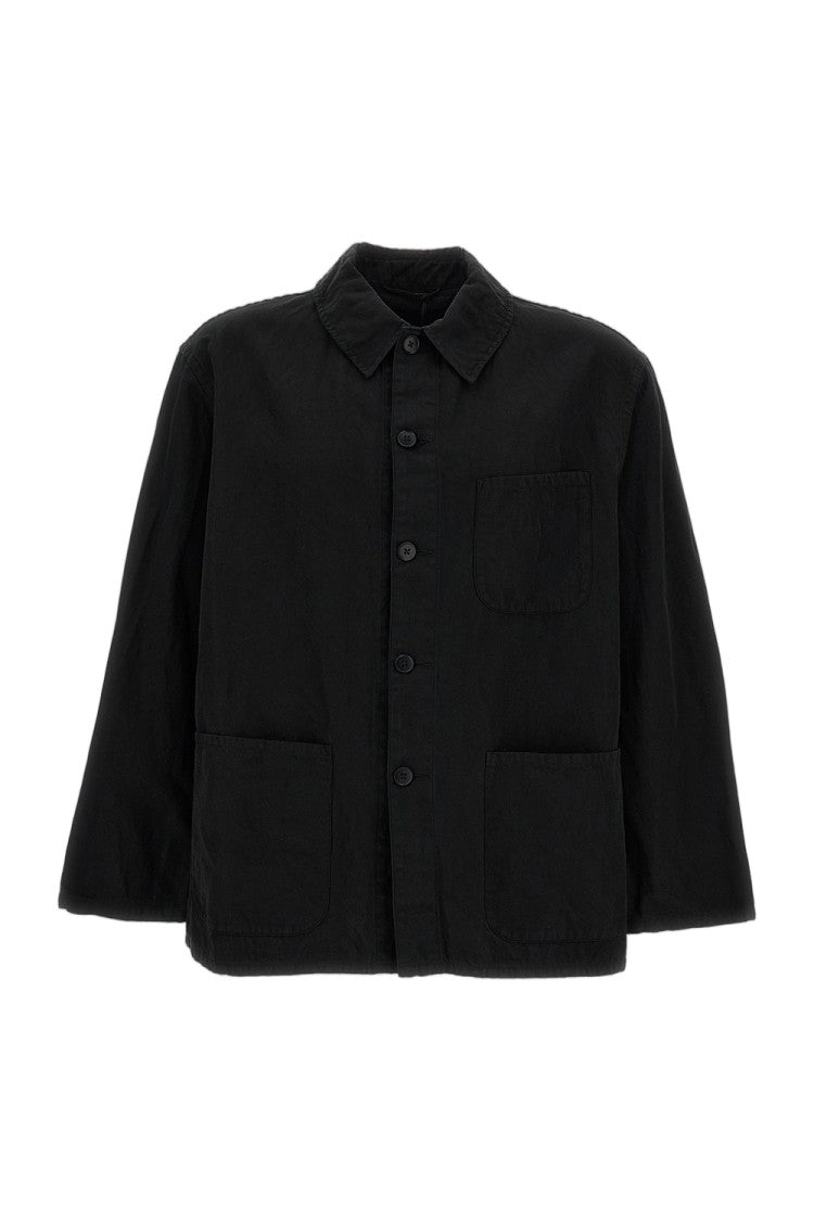 Kaptain Sunshine Boxy Cut Cotton-Linen Blend Workwear Jacket