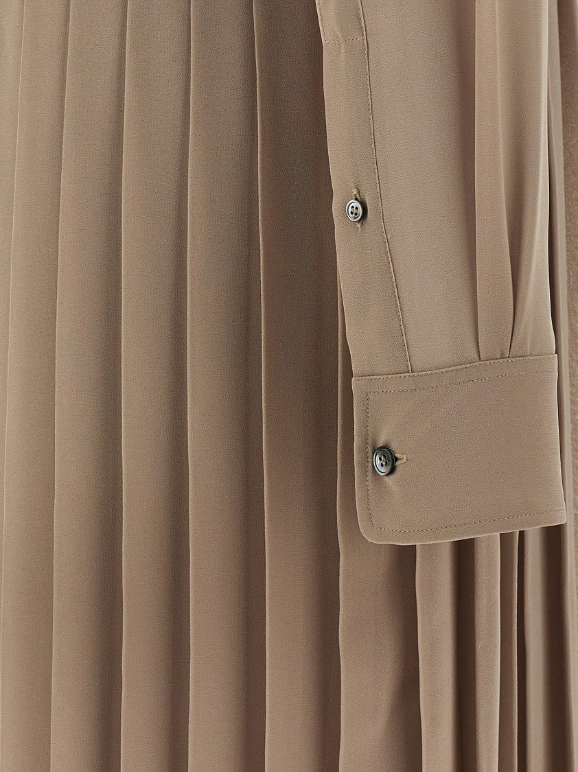 Ami 'Pleated Midi' Dress