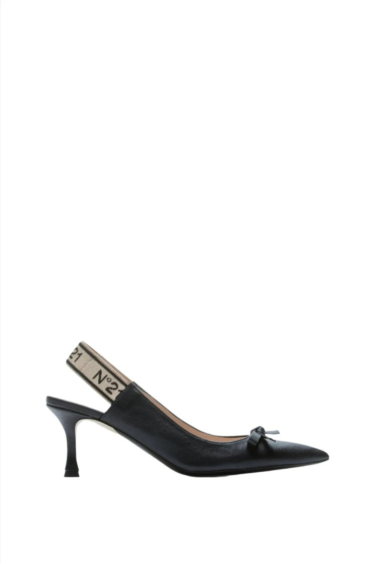 N°21 Leather Slingback Pumps