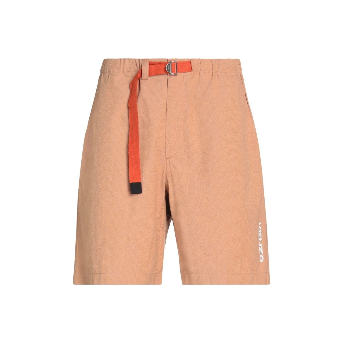 Kenzo Cotton Bermuda Shorts With Contrast Belt