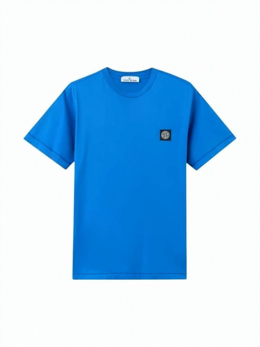 Stone Island Smooth Cotton Jersey Slim-Fit T-Shirt With Rectangular Patch