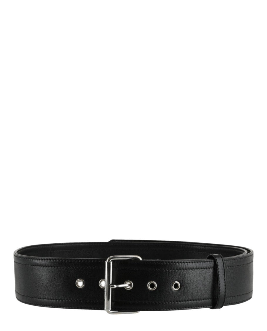 Alexander Mcqueen Wide Leather Belt