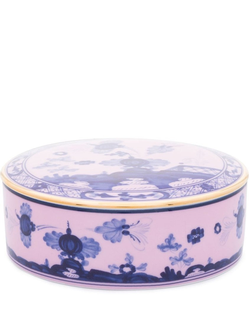 Ginori 1735 Floral Porcelain Container