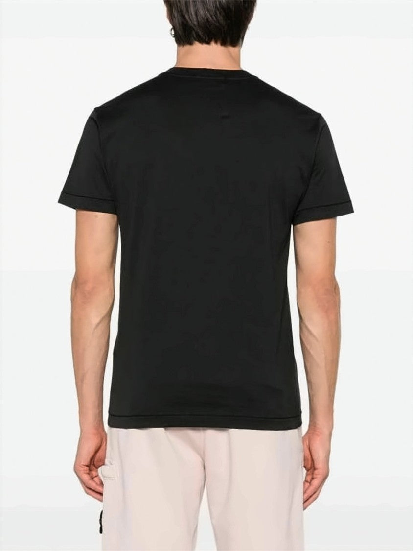 Stone Island Short-Sleeve Cotton T-Shirt With Minimalist Design
