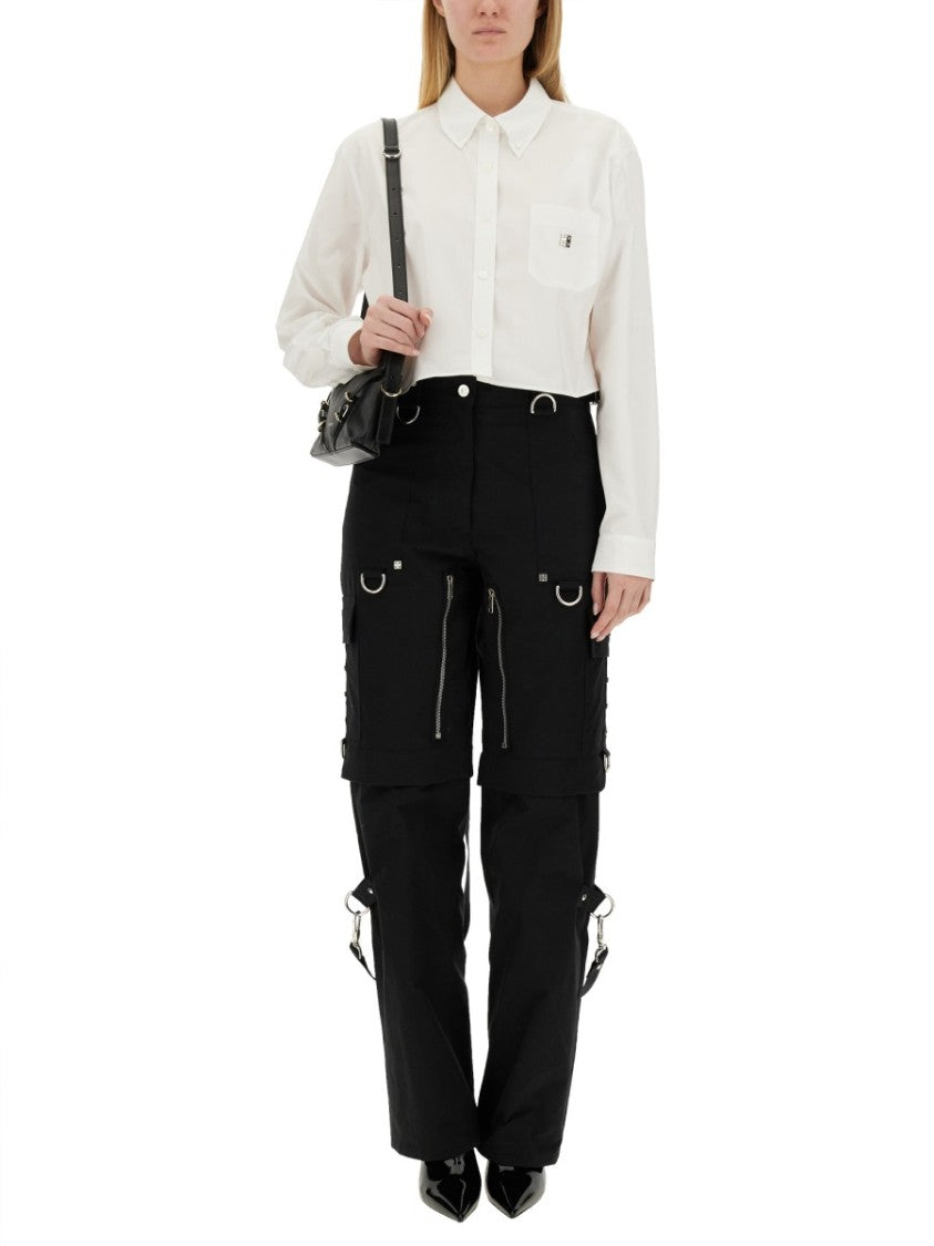 Givenchy Cropped Shirt With Classic Collar