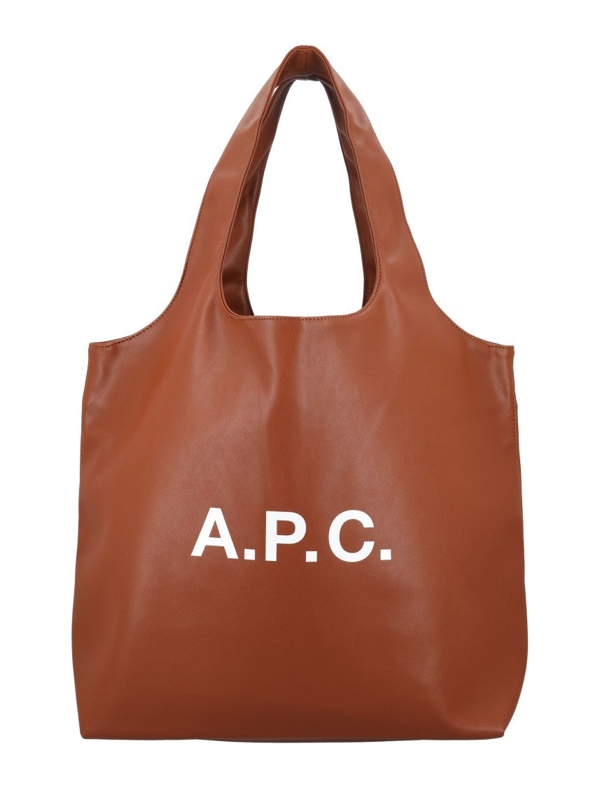 A.P.C. Ninon Spacious Brown Tote Bag