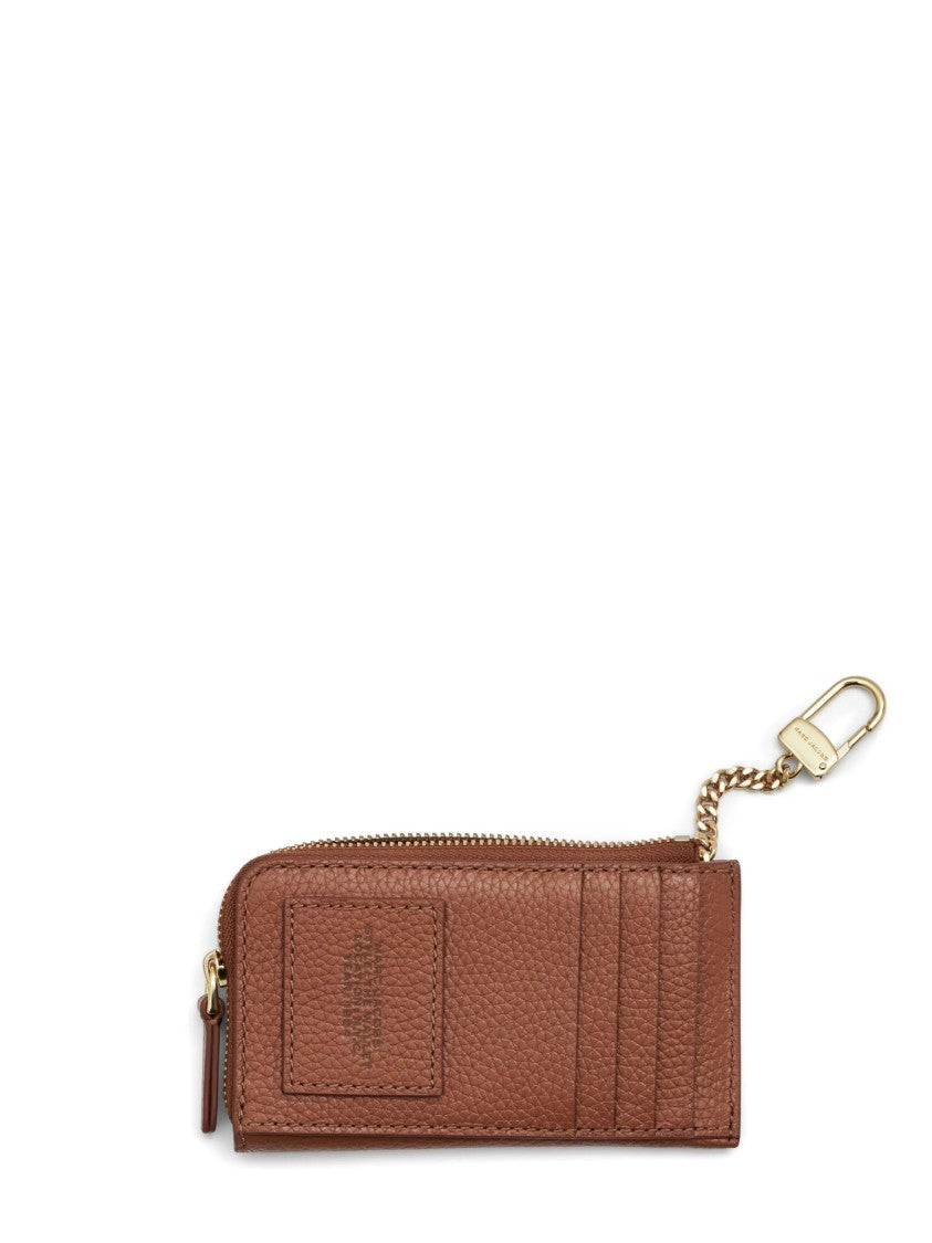 Marc Jacobs Brown Leather Top Zip Multi Wallet