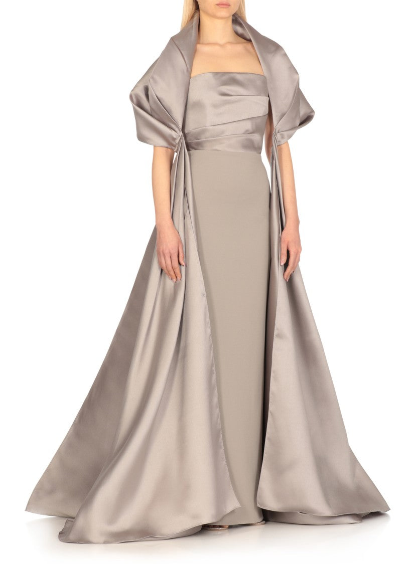 Solace London Silver Vera Maxi Dress