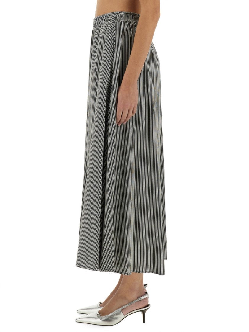 Alysi Flowing Striped Maxi Skirt