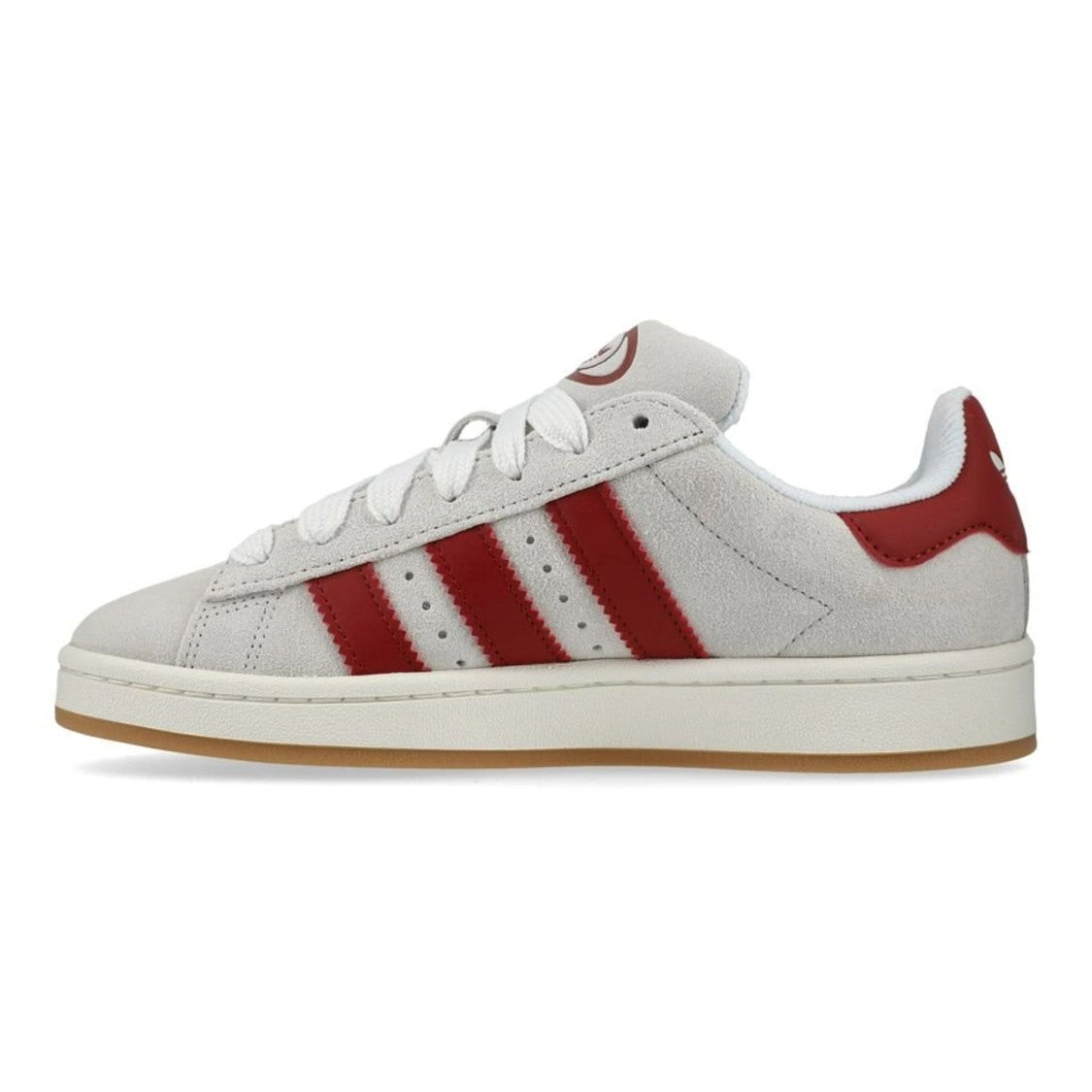 Adidas Low-Top Suede Sneakers With Iconic Red Stripes
