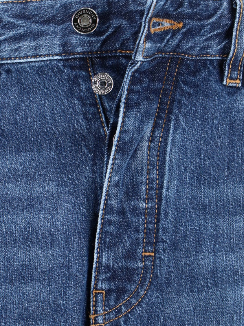 Givenchy Straight Logo Jeans – Blue
