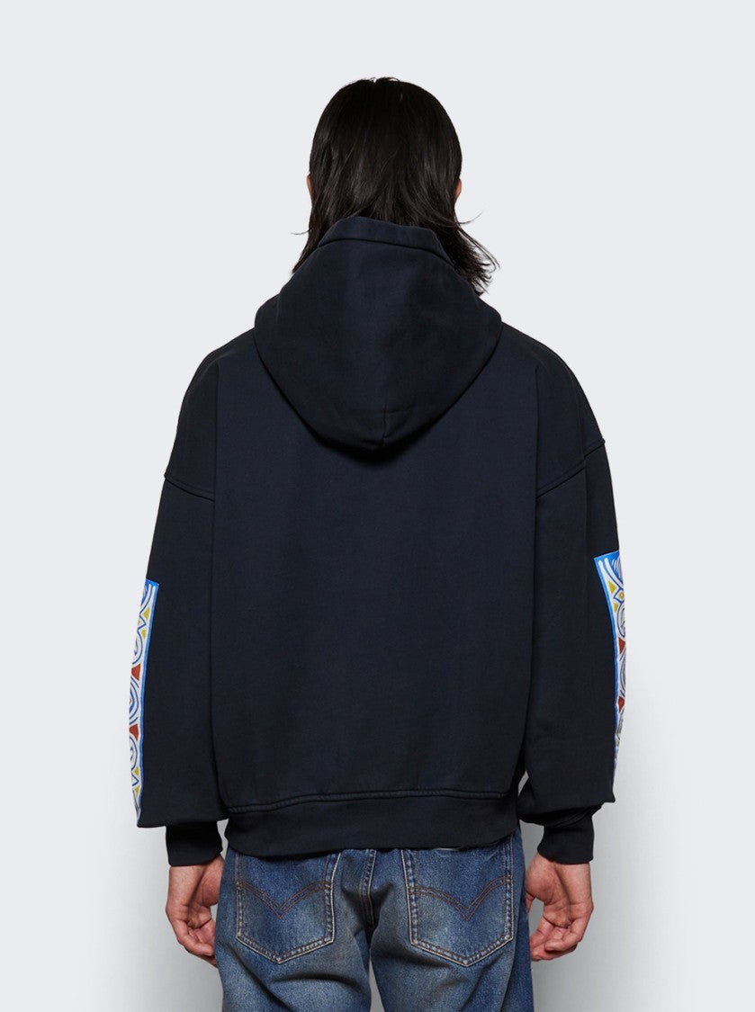 Rhude Hotel Hoodie Vintage Blue