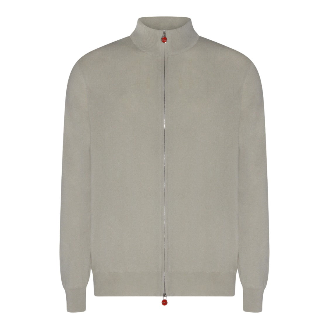 Kiton Zip-Up Sweater With High Ribbed Collar