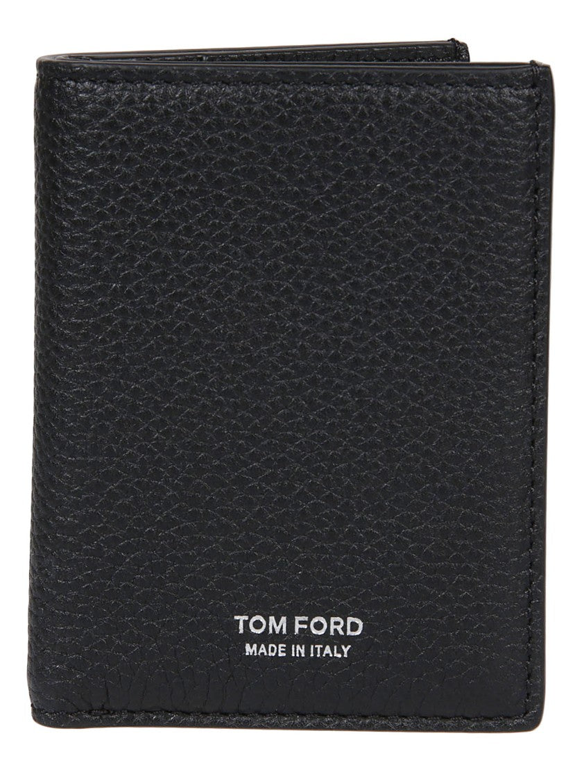 Tom Ford T Line Folding Calf Leather Credit Card Holder