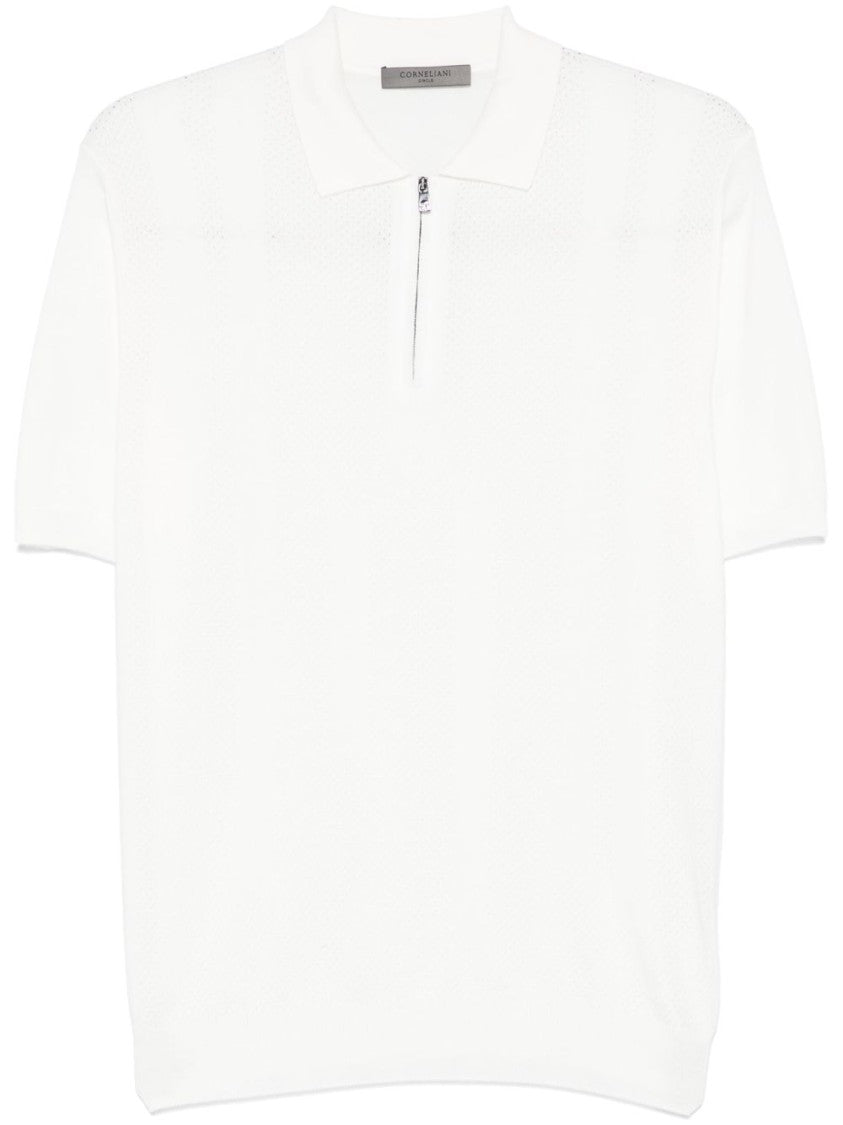 Corneliani Textured Knit Grey Sweatshirt