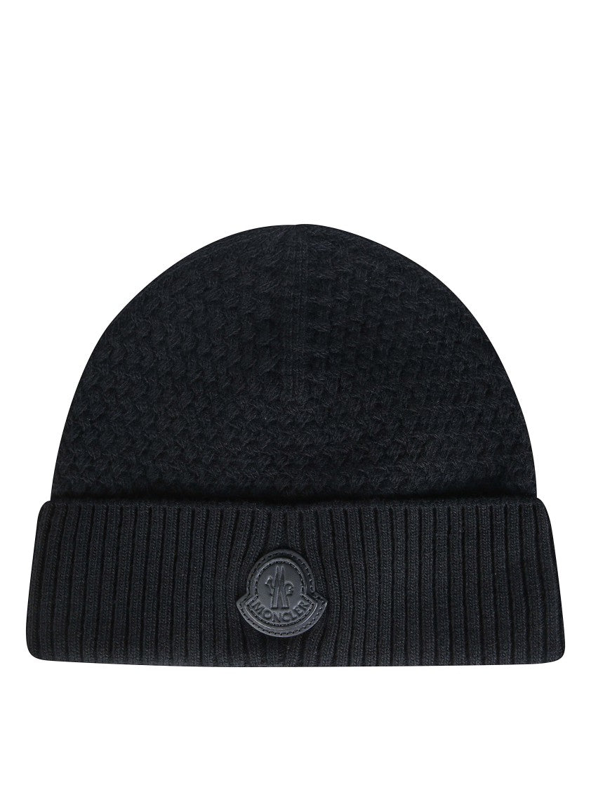 Moncler Textured Knitted Beanie