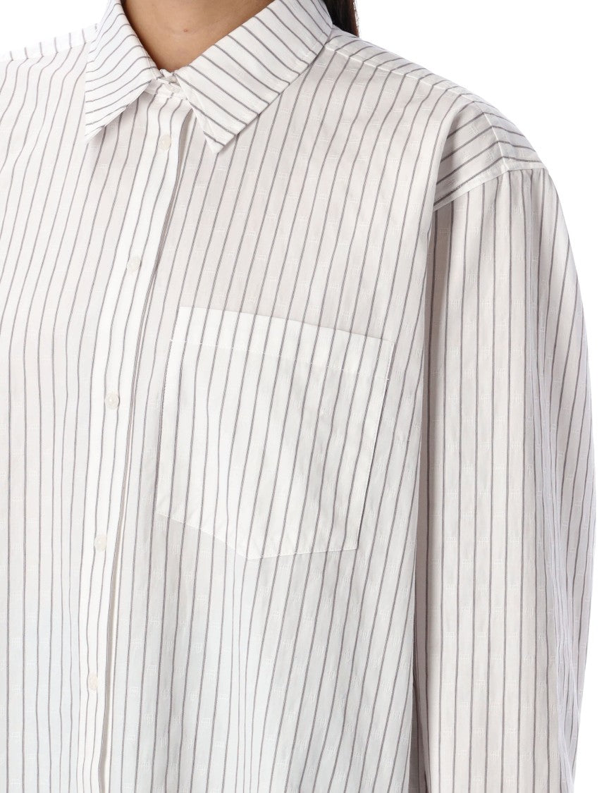 Anine Bing White Braxton Shirt