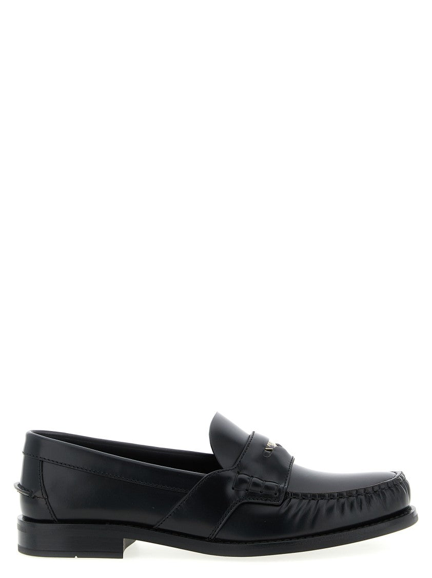 Prada Brushed Calf Leather Loafers