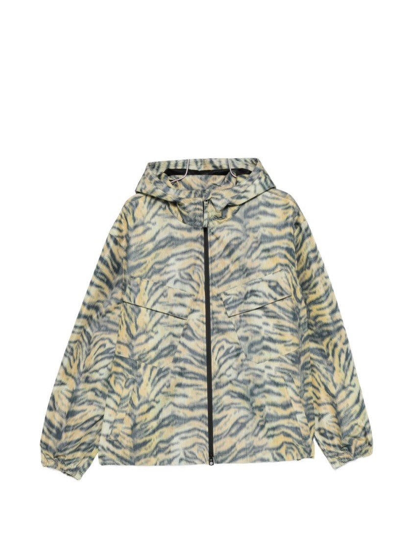 Kenzo Silk And Nylon Blend Zip Jacket