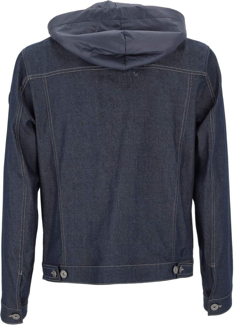 Colmar Navy Blue Hooded Denim Jacket