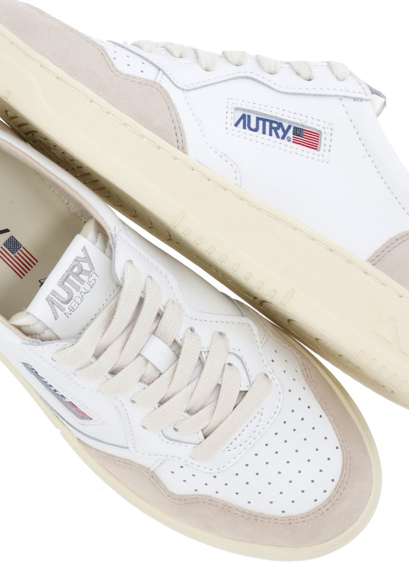 Autry White Leather Sneakers
