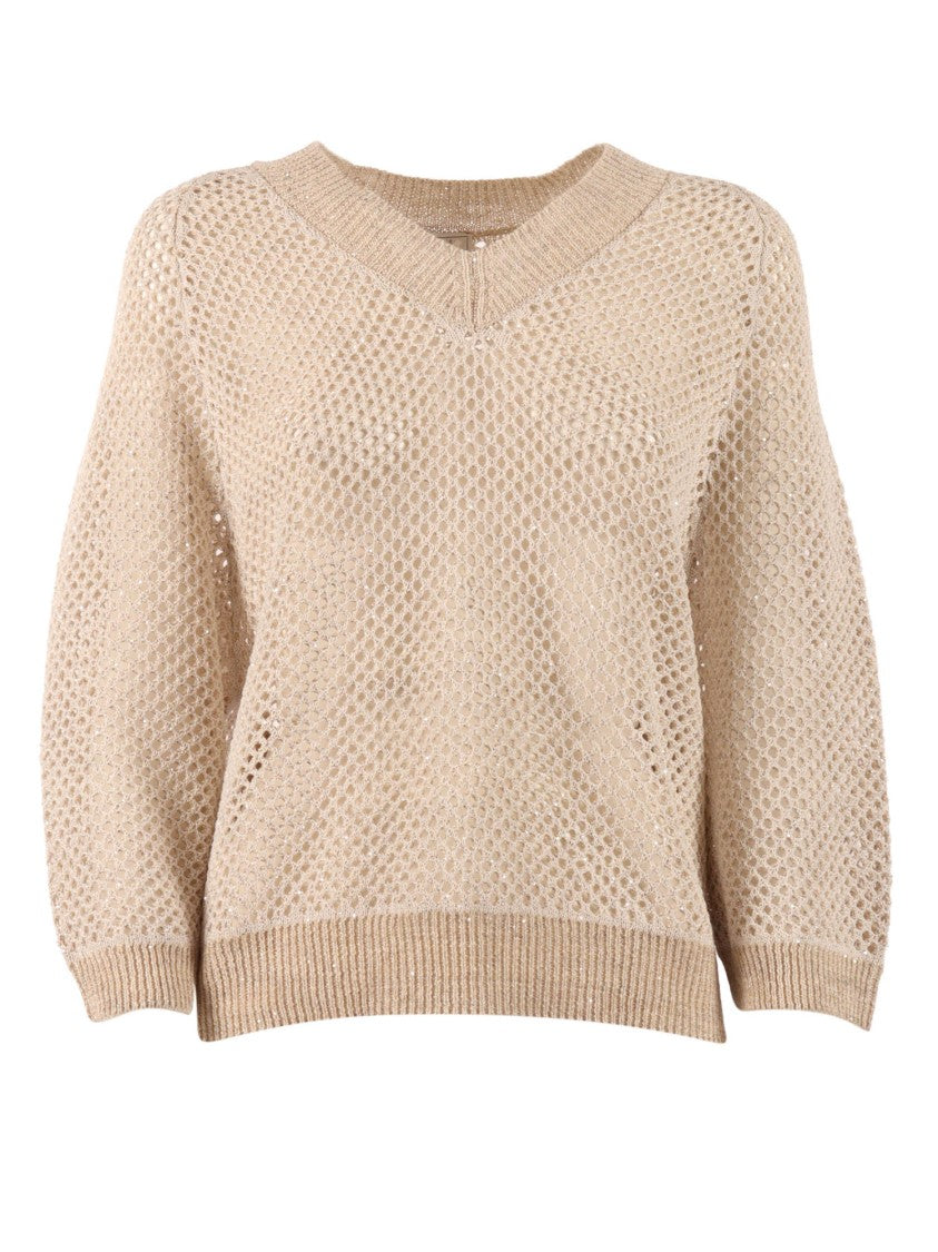 Peserico Lightweight V Neck Knitted Sweater