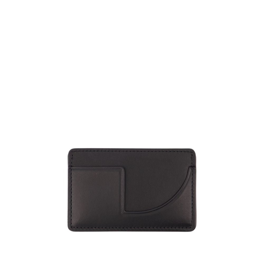 Patou Jp Card Holder - Leather - Black