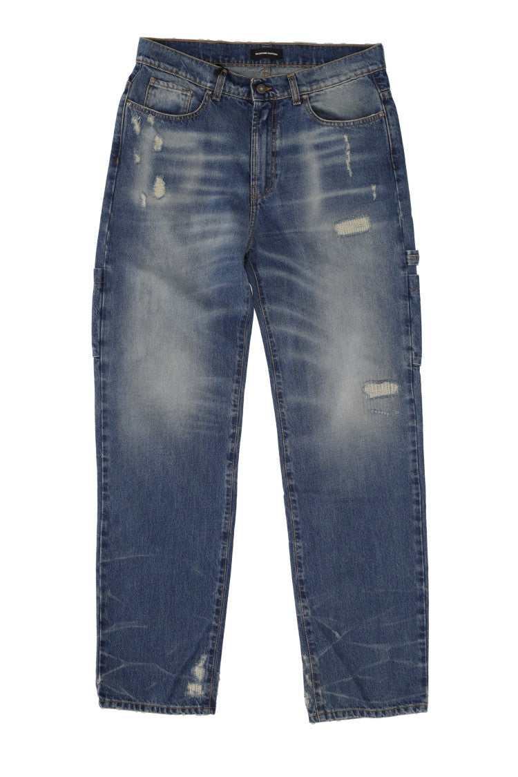 Salvatore Santoro Pure Cotton Ripped Jeans