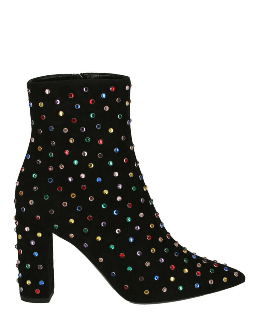 Saint Laurent Betty Embellished Ankle Boots
