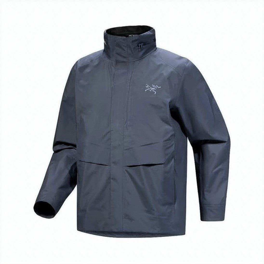 Arc'teryx Minimalist Blue Casual Jacket With High Collar