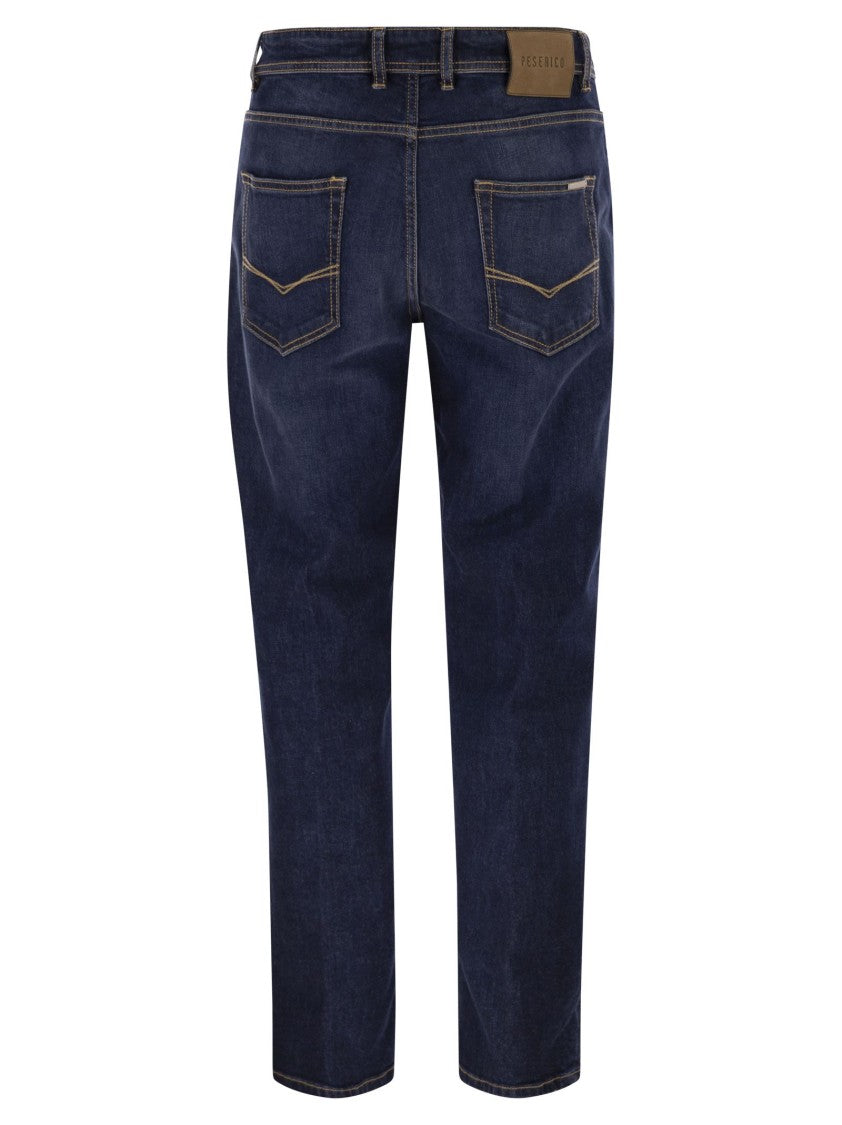 Peserico 5-Pocket Stretch Cotton Twill Denim