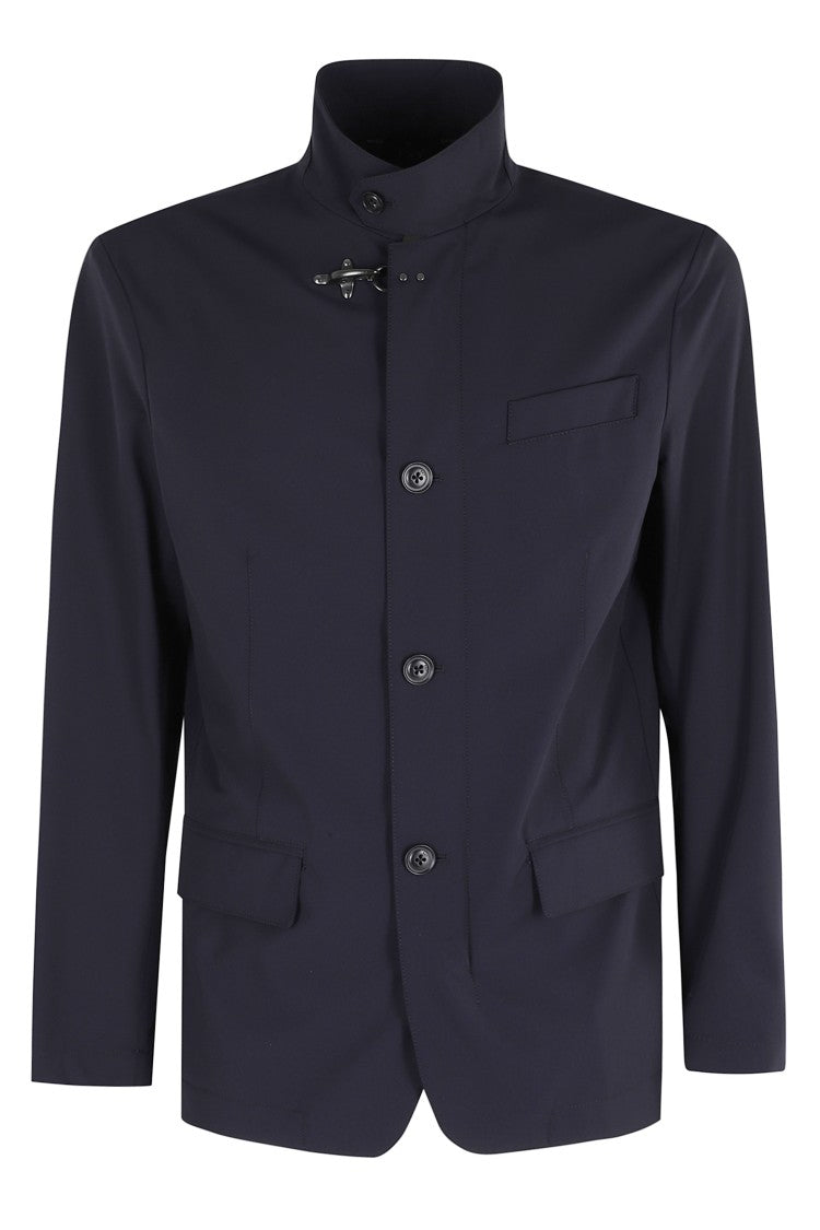 Fay Blue Travel Duty Front-Darts Polyamide Jacket