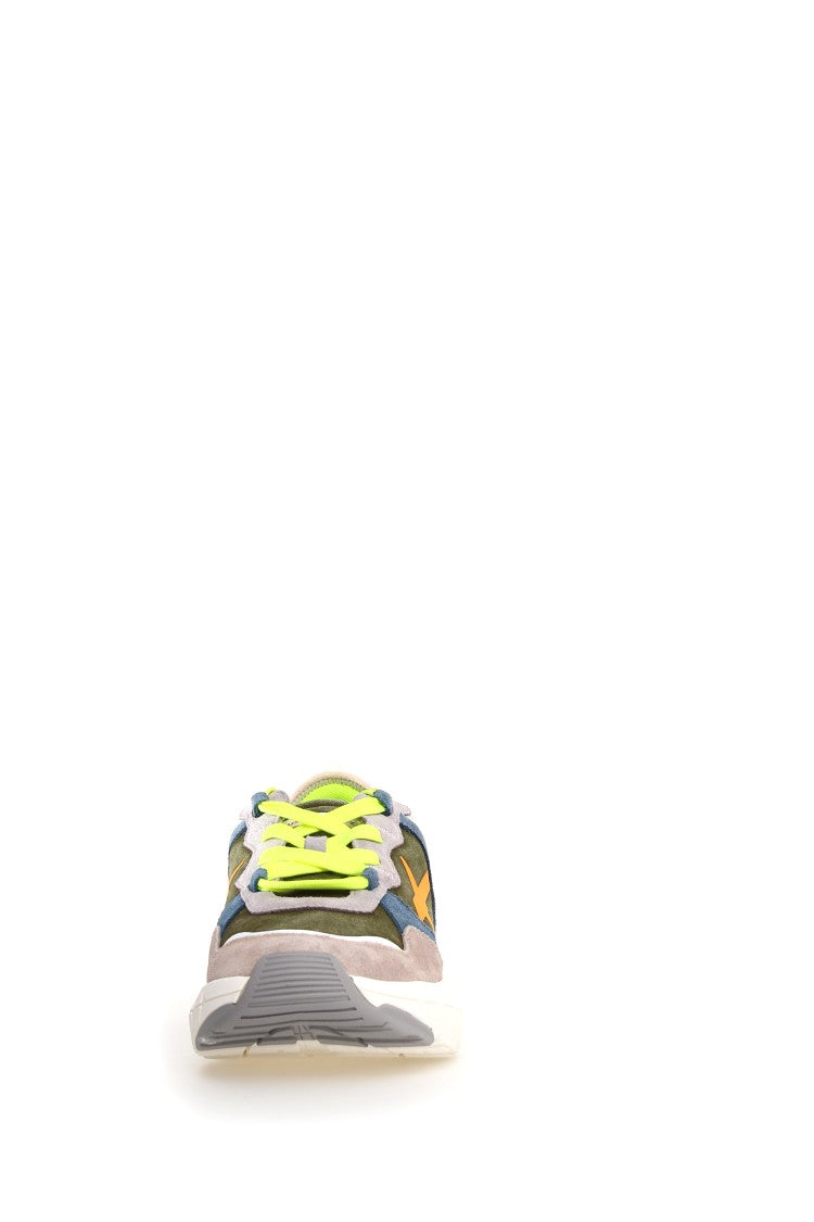 W6yz Multicolor Suede Elevated Rubber Sole Sneakers