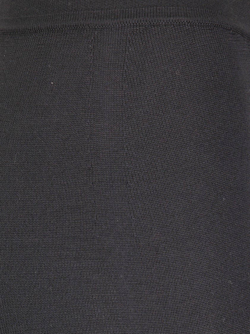 Rick Owens Form-Fitting Black Leggings With Minimalist Aesthetic