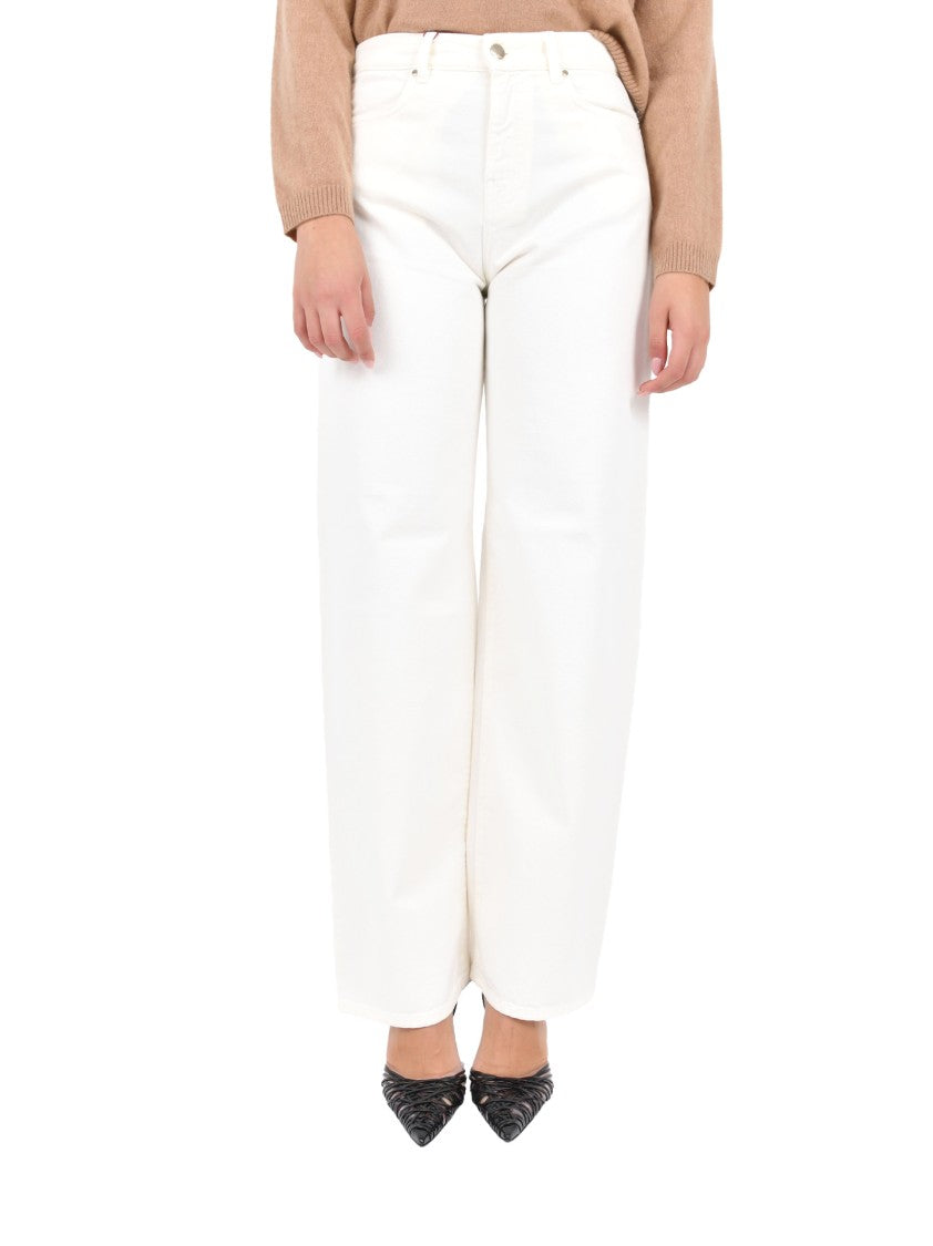 Max Mara High-Waisted Straight-Leg Jeans In Buttery Cotton Denim