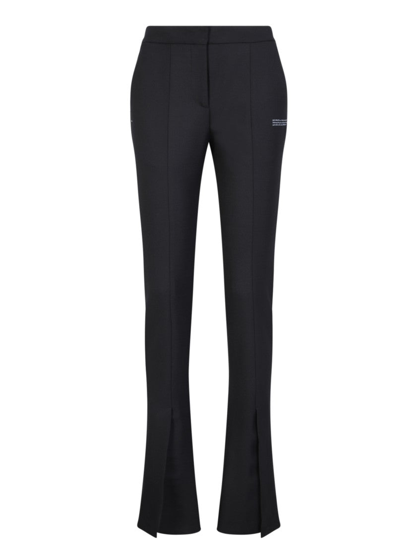 Off-White Black Flared Trousers