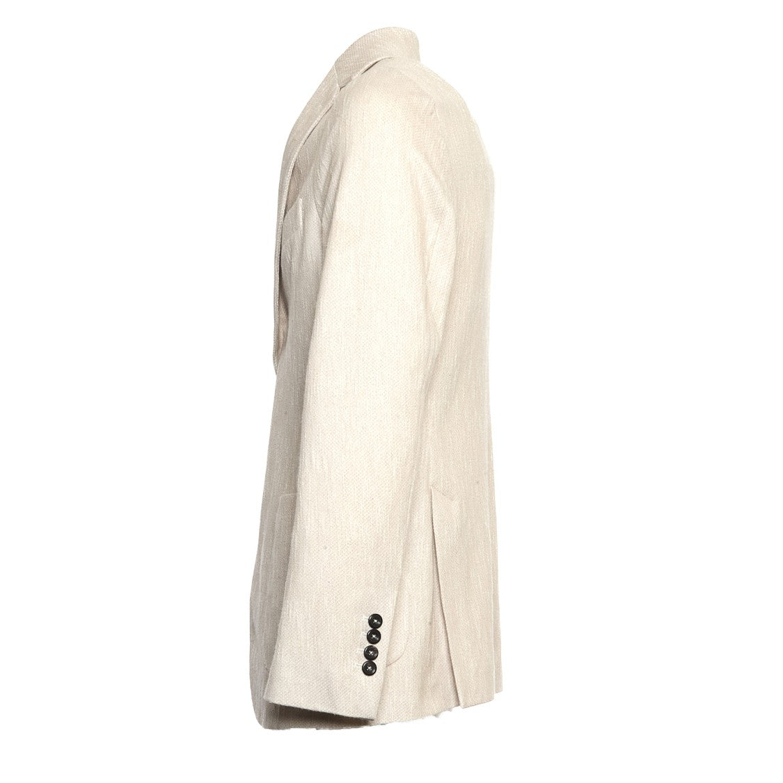 Circolo 1901 Stone Single-Breasted Blazer With Classic Two-Button Design