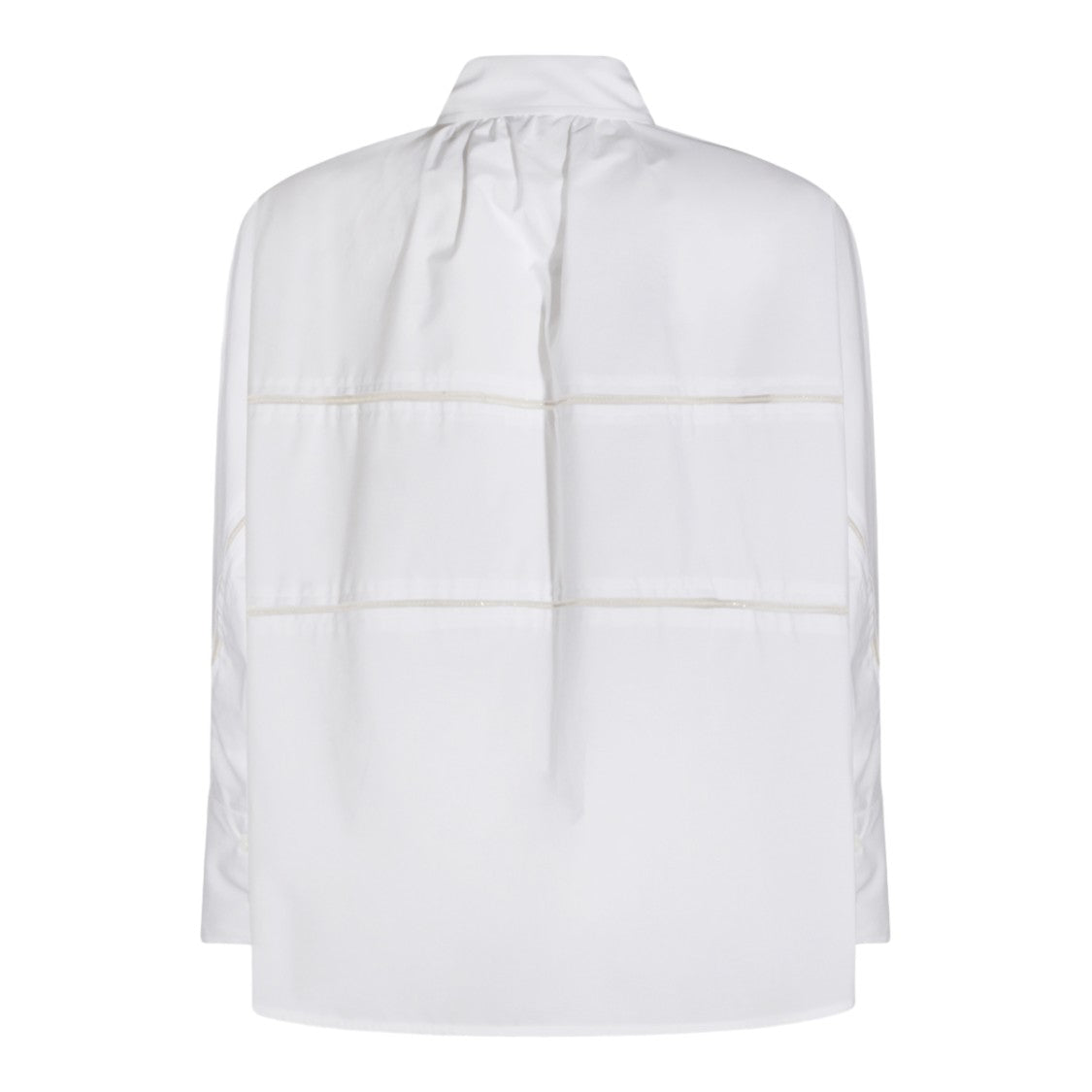 Fabiana Filippi Structured White Shirt With Concealed Button Placket