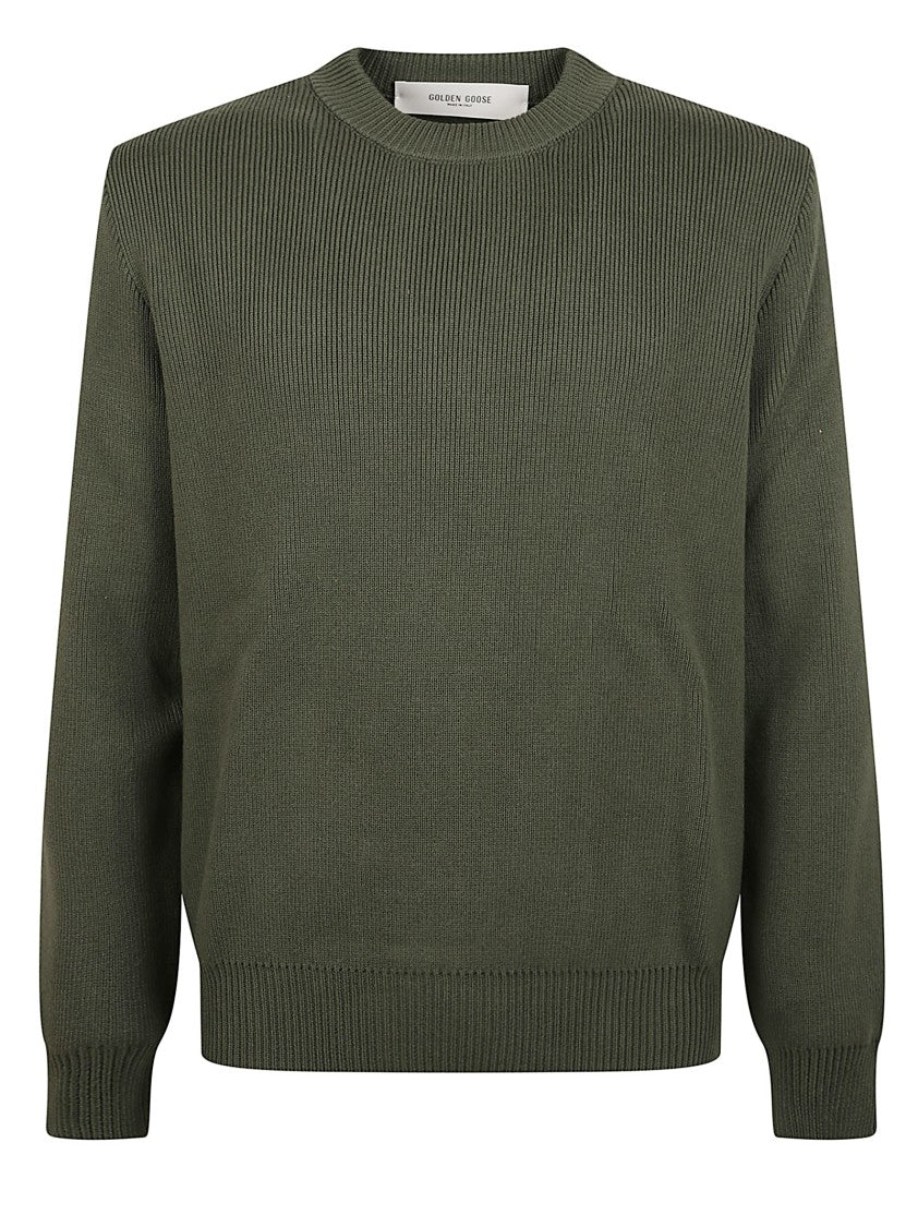 Golden Goose Crew Neck Ribbed Sweater
