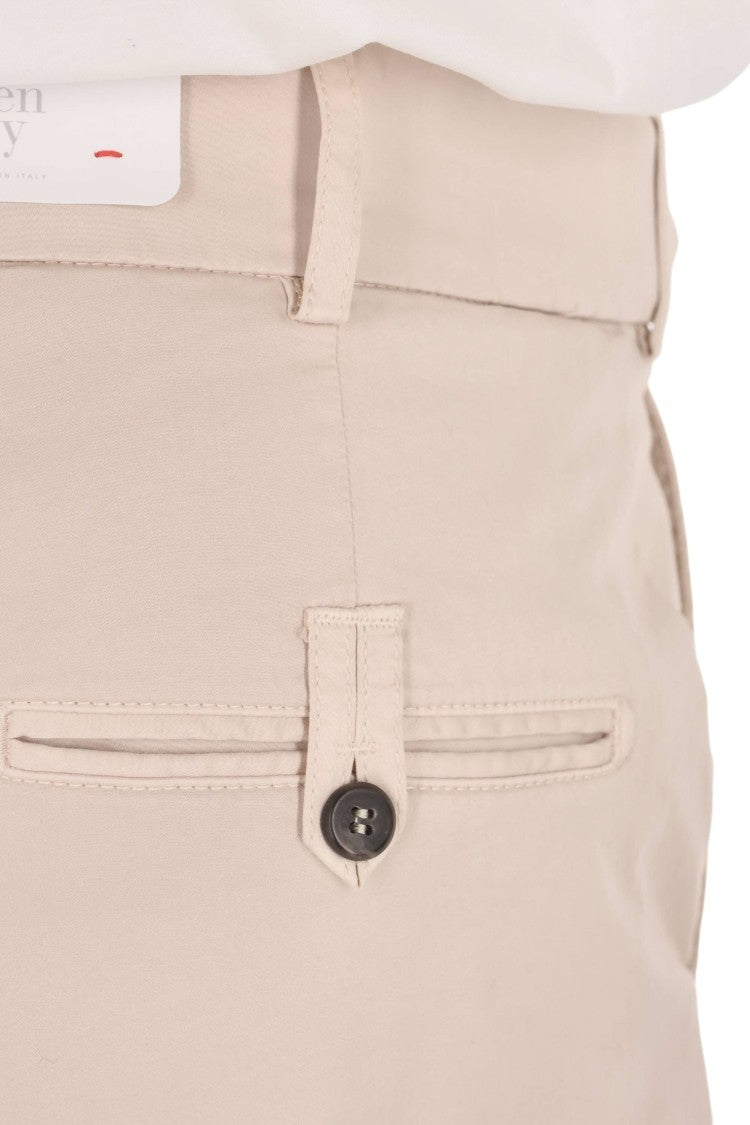 Eleventy Sabbia Stretch Cotton-Silk Joggers