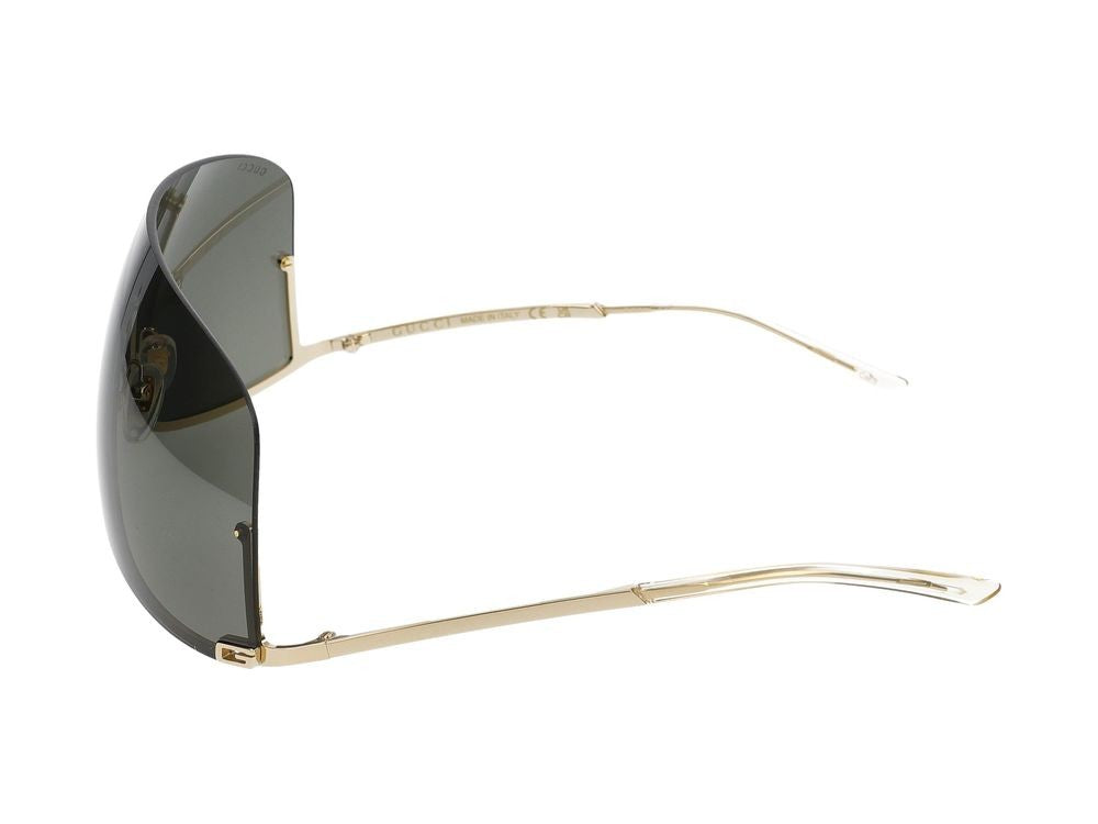 Gucci Gold Large Single Shield Sunglasses
