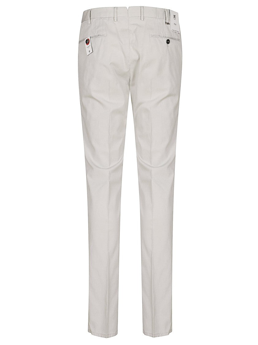 Pt Torino Tailored Slim-Fit Trousers With Classic Pressed Crease
