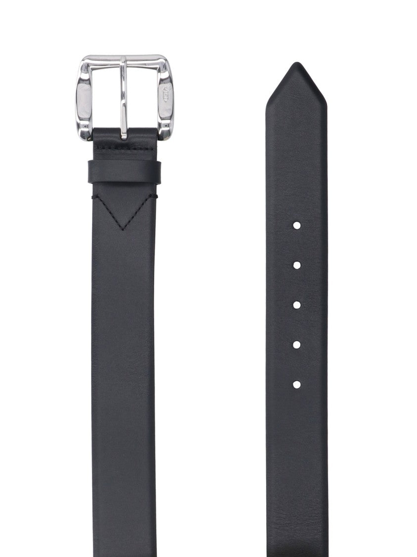 J&M Davidson Black Bonny Calf Leather Belt